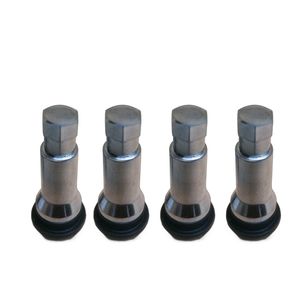 والف لاستیک خودرو طرح کروم استیل مدل steel ac بسته 4 عددی